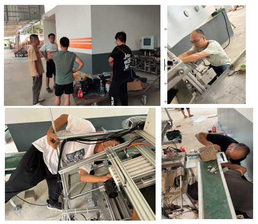 高溫下敬業(yè)堅守的晗光人